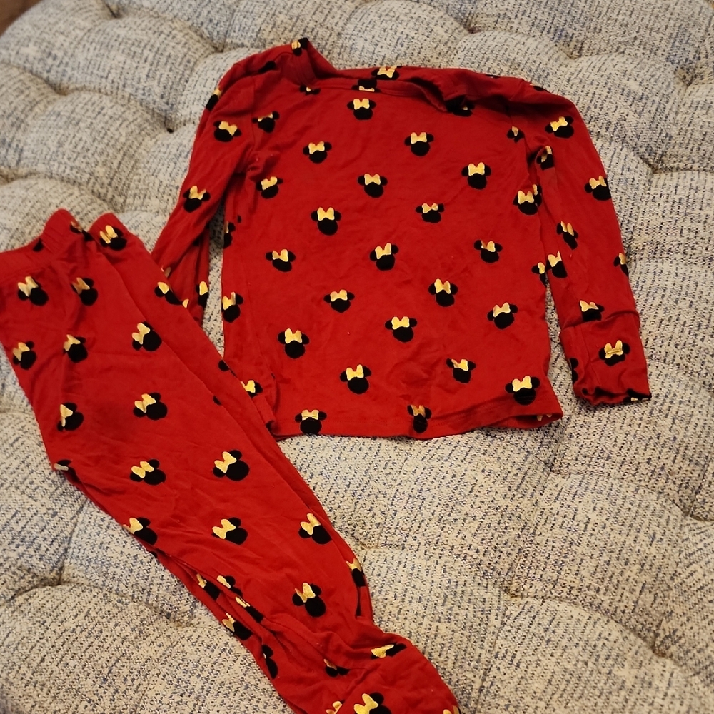 Posh Peanut Red Kids Pajama Set with Character Design